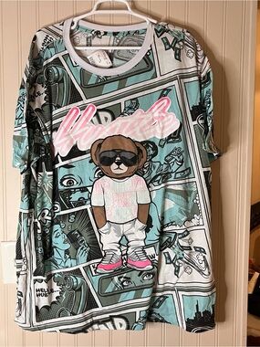 Hustle Bailey Apparel Comic Book Themed Graphic Tee 4XL